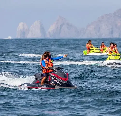 Double Jet Ski and Boat Ride in The Sea of Cortez Guided Tour