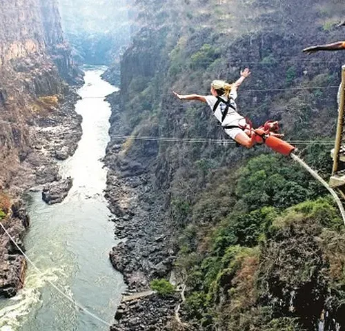 Bungee Jumping at The Victoria Falls Bridge